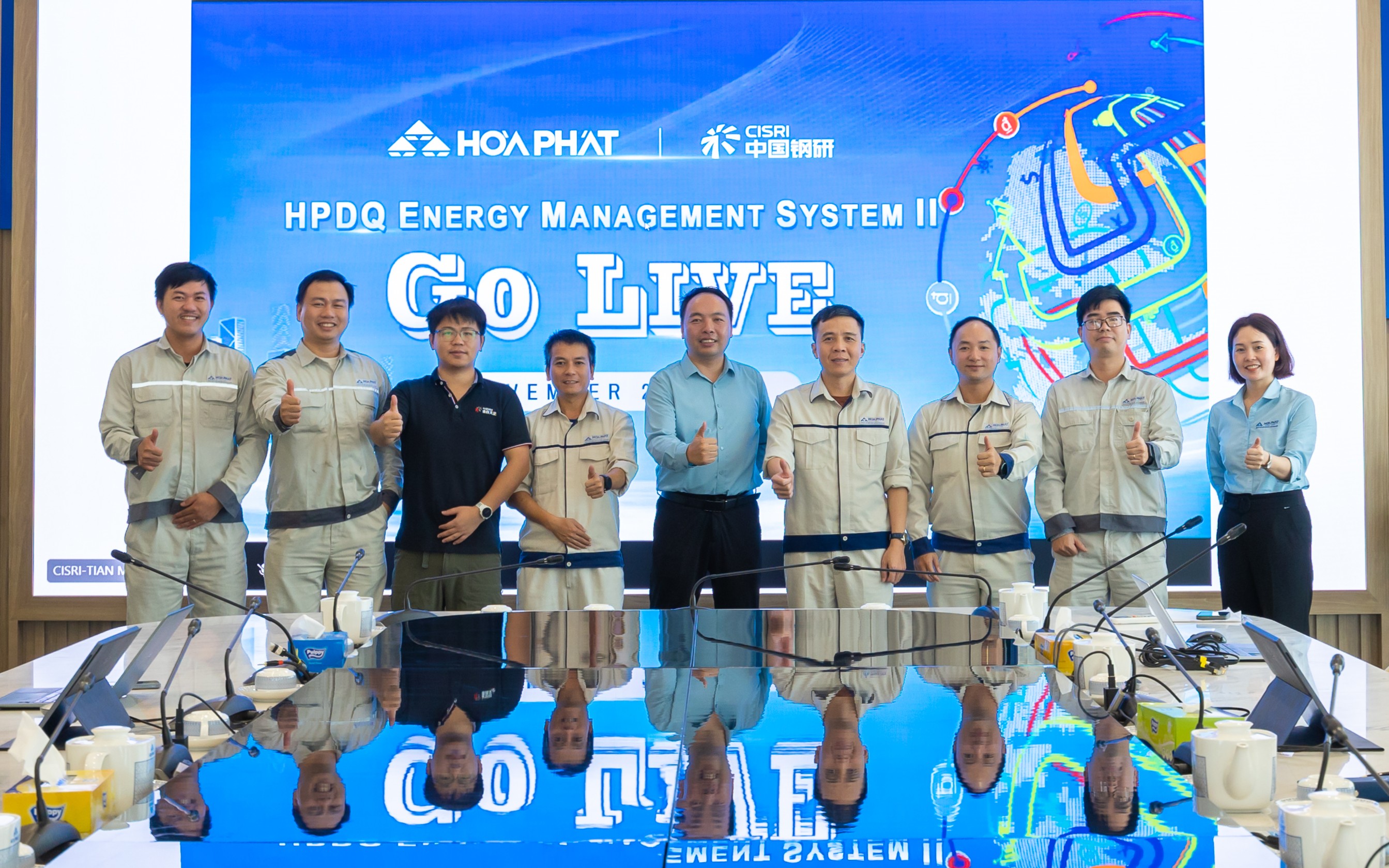 金自天正設(shè)計開發(fā)能源管控系統(tǒng)在越南和發(fā)榕桔鋼鐵成功上線